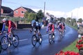 Cyclists stage 4 of the tour of Britain race 2012 Royalty Free Stock Photo