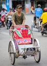 Cyclo driver in Hue, Vietnam