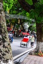 A cyclo driver is working on March 2, 2012 in Ho Chi Minh City, Vietnam. Cyclos have been around for more than a century, but they