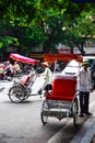 A cyclo driver is working on March 2, 2012 in Ho Chi Minh City, Vietnam. Cyclos have been around for more than a century, but they