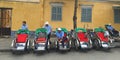 Cyclo drivers waiting for passenger