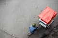 Cyclo or pedicab driver on Hanoi street