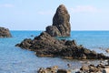 Cyclopean Isles in Aci Trezza, Catania, Sicily, Italy Royalty Free Stock Photo