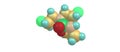 Cyclophosphamide molecular structure isolated on white