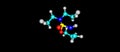 Cyclophosphamide molecular structure isolated on black