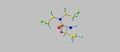 Cyclophosphamide molecular structure isolated on grey