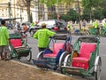 Cyclos in Phnom Penh, Cambodia