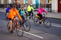 Cyclists great dublin bike ride Royalty Free Stock Photo