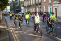 Cyclists great dublin bike ride Royalty Free Stock Photo