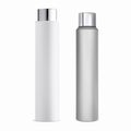 Cylinder cosmetic bottle. Plastic tubular bottle mockup Royalty Free Stock Photo