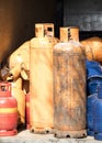 Cylinder gas bottles for refill and supply