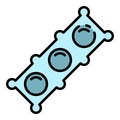Cylinder head icon color outline vector Royalty Free Stock Photo