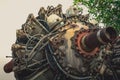 9 cylinder Radial Engine of old airplane