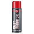 A cylindrical can of Rust Inhibitor features a professional grade formula Royalty Free Stock Photo