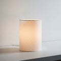 The lamp s design is minimalistic with clean lines and a simple Royalty Free Stock Photo