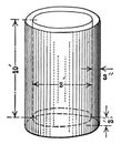 Cylindrical Water Tank vintage illustration Royalty Free Stock Photo