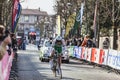 The Cylist Siskevicius Evaldas- Paris Nice 2013 Prologue in Houilles Royalty Free Stock Photo