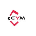 CYM creative minimalist letter logo. CYM unique vector initials alphabet letter logo design Royalty Free Stock Photo