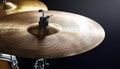 cymbals percussion instrument, AI generated Royalty Free Stock Photo