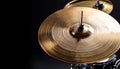cymbals percussion instrument, AI generated Royalty Free Stock Photo