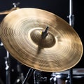cymbals percussion instrument, AI generated Royalty Free Stock Photo
