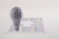 CYMK 3D Printer concept: lightbulb