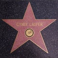 Cyndi Lauper\'s star on the Hollywood Walk of Fame
