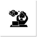 Cynicism glyph icon Royalty Free Stock Photo