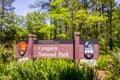 Cypress forest swamp of Congaree National Park in South Caro Royalty Free Stock Photo