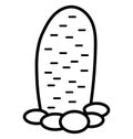 Cypress Isolated Vector Icon that can be easily modified or edit