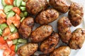 Cypriot Lamb and Pork Sausages. Sheftalia, Traditional Cypriot food.