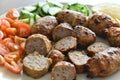 Cypriot Lamb and Pork Sausages. Sheftalia, Traditional Cypriot food.