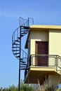 Cyprus, Architecture, Outside Spiral Staircase Royalty Free Stock Photo