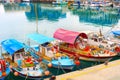 Cyprus fishing boats dock harbor Royalty Free Stock Photo