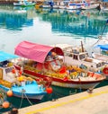 Cyprus fishing boats dock harbor Royalty Free Stock Photo