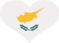 Cyprus flag heart