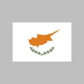 Cyprus flag vector illustration in high quality for ui and ux, website or mobile application Royalty Free Stock Photo