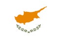 Cyprus flag vector. Iluustration of Cyprus flag
