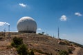 View of the Radar station at Mount Olympos in Cyprus on July 21, 2009