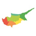 Cyprus - map of districts