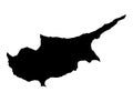 Cyprus map isolated  on png or transparent  background,Symbol of Cyprus , template for banner,card,advertising, magazine, and Royalty Free Stock Photo