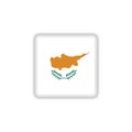 Cyprus national flag flat icon