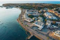 Cyprus, Paphos embankment, aerial view. Famous mediterranean resort city. Summer Travel Royalty Free Stock Photo