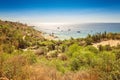 Cyprus Protaras, Konnos beach, view of lagoon Mediterranean Sea from above Royalty Free Stock Photo