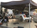 Cyprus Rally Pit stop