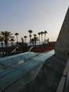 Cyprus sky sun holidays Sea sunset palms beauty horizon
