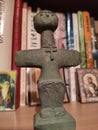 Cyprus statue with cross on the neck replica of ancient artefact