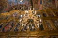 Cyril-Belozersky Monastery. Frescoes on the walls of the Assumption Cathedral Royalty Free Stock Photo