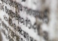 Cyrillic Russian inscription on the old gravestone