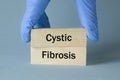 Cystic fibrosis CF a rare genetic disease that affects the lungs, but also the pancreas, liver, kidneys and intestines. Royalty Free Stock Photo